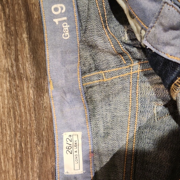 ❤ GAP LONG & LEAN BOOTCUT TROUSER LEG JEANS, 2A (26 ANKLE / 26 SHORT) - Picture 3 of 7